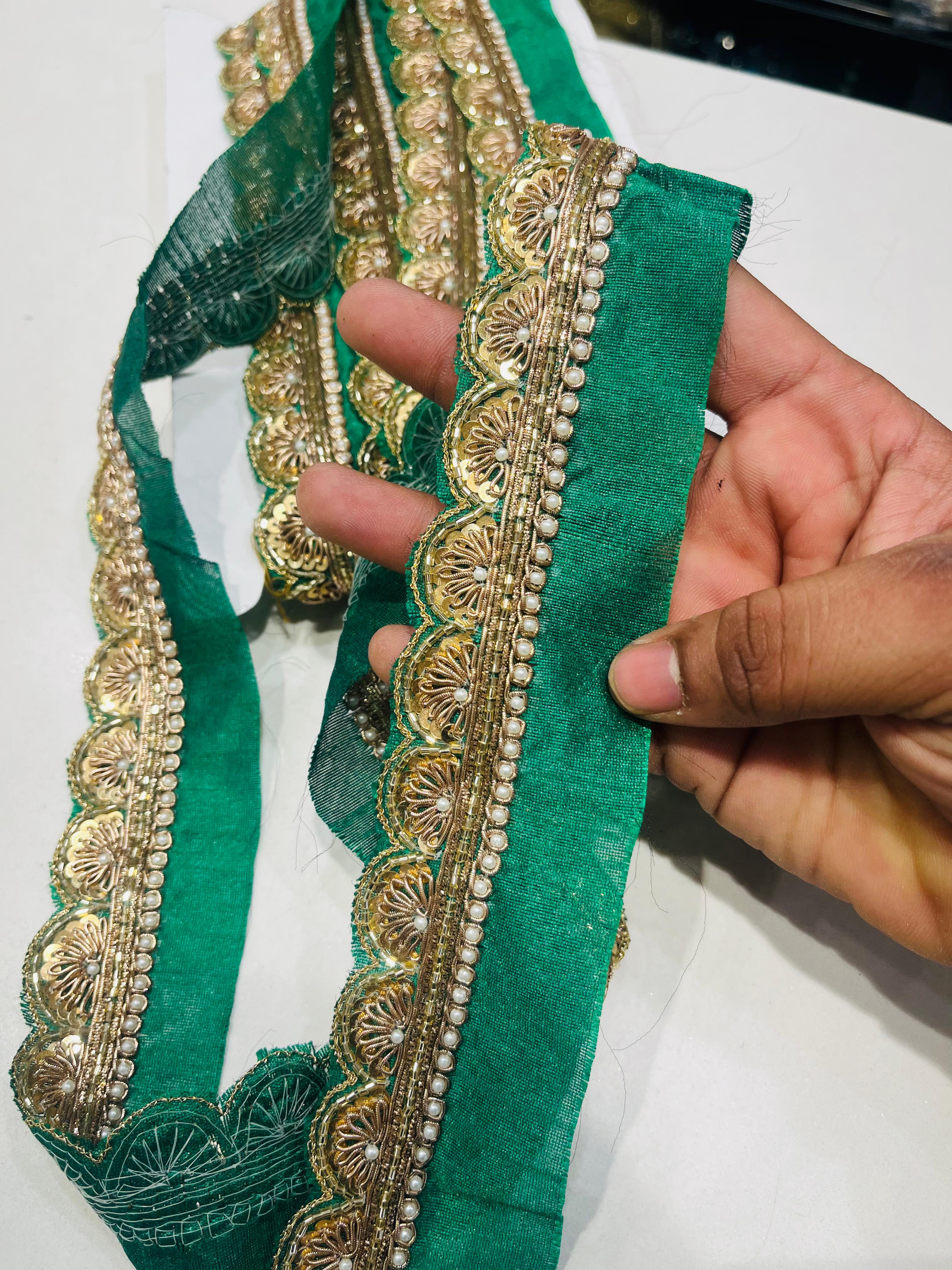 K.R KASAT - Green Colour Lace